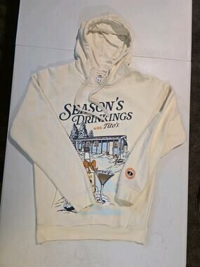 Titos Christmas Sweater Size M Hoodie Titos Vodka Seasons Drinking Holidays
